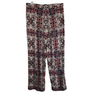 TRUTH BY REPUBLIC Flare Pull On Pant Stretch Pleated Front Size Large